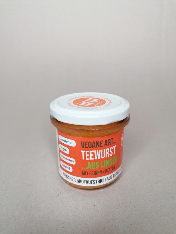 Brotaufstrich Teewurst aus Linsen vegan (140g)